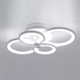 28W Creative Round Modern Art LED Ceiling Lamp, 4 Heads (White Light)