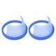 2 PCS 6.5 inch Car Auto Loudspeaker Plastic Waterproof Cover with Protective Cushion Pad, Inner Diameter: 14.5cm(Blue)