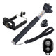 YKD-111 4 in 1 Extendable Handheld Selfie Monopod with Bluetooth Remote Shutter + Clip Holder + Tripod Mount Adapter Set for GoPro NEW HERO / HERO7 /6 /5 /5 Session /4 Session /4 /3+ /3 /2 /1, Xiaoyi and Other Action Cameras