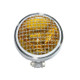 Motorcycle Silver Shell Harley Headlight Retro Lamp LED Light Modification Accessories (Yellow)