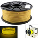 ABS 1.75 mm Luminous 3D Printer Filaments, about 395m(Yellow)