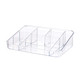Plastic Multifunctional Dresser Cosmetics Shelf Storage Box(Transparent)
