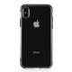 Three Sections Electroplating Side TPU Protective Back Case for iPhone XS Max(Black)