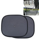 2 PCS Car Window Foldable Shade for Side Blocks UV Rays with Suction Cups