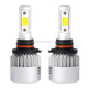 S2 2PCS 9005 18W 1800LM 6500K 2 COB LED Waterproof IP67 Car Headlight Lamps, DC 9-32V(White Light)