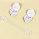 2x Baby Safety Lock Band for Cupboard / Drawers / Wardrobe / Fridge(White)