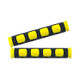 2 PCS Motorcycle Modification Accessories PVC Horn ShapeHand Grip Cover Handlebar Set(Yellow)