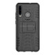 Tire Texture TPU+PC Shockproof Case for Huawei P Smart+ 2019, with Holder (Black)