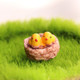 3 PCS  Mini Bird Nest and Birds Meaty Small Ornaments Micro Landscape Accessories