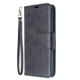 For Galaxy S20 Retro Lambskin Texture Pure Color Horizontal Flip PU Leather Case with Holder & Card Slots & Wallet & Lanyard(Black)