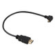 30cm 4K HDMI Male to Micro HDMI Reverse Angled Male Gold-plated Connector Adapter Cable