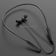 Bluetooth 5.0 Neck-mounted Wire-controlled Bluetooth Sports Earphone with Magnetic Adsorption Function(Black)