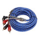 4.5m Car Auto Weaver Audio Stereo Cable OFC 2RCA to 2RCA Jack Audio Cable Male to Male RCA Aux Cable