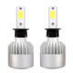 S2 2PCS H3 18W 1800LM 6500K 2 COB LED Waterproof IP67 Car Headlight Lamps, DC 9-32V(White Light)