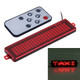 DC 12V Car LED Programmable Showcase Message Sign Scrolling Display Lighting Board with Remote Control (Red Light)