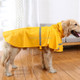 Teddy Golden Retriever Large Dog Practical Reflective Breathable Raincoat(Yellow 2XL)