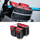 Bicycle Phone Bags Mountain Road Bike Front Head Bag Handlebar Bag (Red)