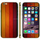 Colorful Wood Texture Mobile Phone Decal Stickers for iPhone 6 Plus & 6S Plus