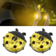 Ladybug Shape Car Door Anti-collision Warning Light (Yellow Light)