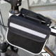 Bicycle Phone Bags Mountain Road Bike Front Head Bag Saddle Bag (Black)