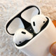 Creative Dustproof Protective Sticker for Apple AirPods 1/2(Black)