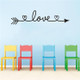 2 PCS LOVE Pattern DIY Family Home Wall Sticker Removable Decor Wall Stickers