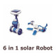 3PCS DIY Solar Puzzle Toys 6 in 1 Educational Solar Power Kits Novelty Solar Robots for Kids