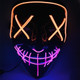 Halloween Festival Party X Face Seam Mouth Two Color LED Luminescence Mask(Orange Purple)