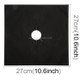 8 PCS Gas Furnace Surface Ultra-thin Fibre Material Stovetop Protective Cleaning Pad, Size: 27*27cm (Black)
