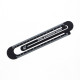 3 PCS Metal Steel Ruler Bookmark Drawing Supplies(15CM Black)