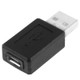 USB 2.0 AM to Micro USB Female Adapter(Black)
