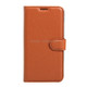 For LG X Cam Litchi Texture Horizontal Flip Leather Case with Holder & Card Slots & Wallet(Brown)