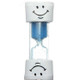 2 PCS Sand Clock 3 Minutes Smiling Face Decorative Hourglass Household Kids Toothbrush Timer Gifts(Blue)