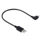 28cm 90 Degree Angle Left Micro USB to USB Data / Charging Cable, For Galaxy, Huawei, Xiaomi, LG, HTC and other Smart Phones