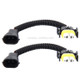 2 PCS H11 Car HID Xenon Headlight Male to Female Conversion Cable with Ceramic Adapter Socket