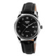 SKMEI 9058 Multifunctional Outdoor Fashion Waterproof Silver Shell Quartz Wrist Watch (Women Style Black Face Black Strap)