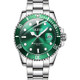 OLEVS 5885 Men Fashion Waterproof Luminous Quartz Watch(Green)