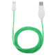 LED Flowing Light 1m USB A to Micro USB Data Sync Charge Cable, For Galaxy, Huawei, Xiaomi, LG, HTC and Other Smart Phones (Green)