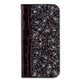 Crocodile Texture Glitter Powder Horizontal Flip Leather Case for Motorola One (P30 Play), with Card Slots & Holder (Black)