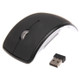 Wireless 2.4GHz 800-1200-1600dpi Snap-in Transceiver Folding Wireless Optical Mouse / Mice(Black)