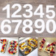 2 PCS Numbers Cake Mold Cake Decorating Tools(0#58148)