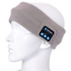 Knitted Bluetooth Headsfree Sport Music Headband with Mic for iPhone / Samsung and Other Bluetooth Devices(Grey)