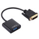 DVI-D 24+1 Pin Man to VGA 15 Pin HDTV Adapter Converter(Black)