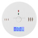 Gas Carbon Monoxide Detector Sensor Unit LCD CO Safety Alarm Tester(White)