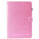 For Galaxy Tab S4 10.5 T830 Varnish Glitter Powder Horizontal Flip Leather Case with Holder & Card Slot(Pink)