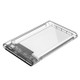ORICO 2139C3-CR USB3.1 Type C Transparent External Hard Disk Box Storage Case for 9.5mm 2.5 inch SATA HDD / SSD