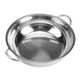 5 PCS Stainless Steel Hot Pot Thick Non-magnetic Clear Soup Pot Double-eared Hot Pot, Size:32cm