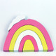 Rainbow Piles Pile Blocks Building Children Room Decoration Photography Props(Pink Yellow White )