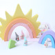 Sun Rainbow Building Blocks Children Toys Photo Photography Props