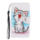 For Galaxy S20 Ultra 3D Colored Drawing Horizontal Flip PU Leather Case with Holder & Card Slots & Wallet(Red Mouth Cat)